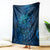 New Zealand Dream Catcher Blanket Maori Koru Pattern Blue Version