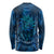 New Zealand Dream Catcher Long Sleeve Shirt Maori Koru Pattern Blue Version