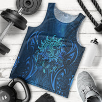 New Zealand Dream Catcher Men Tank Top Maori Koru Pattern Blue Version LT05 - Polynesian Pride