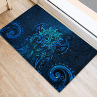 New Zealand Dream Catcher Rubber Doormat Maori Koru Pattern Blue Version LT05 - Polynesian Pride