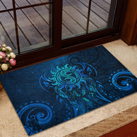 New Zealand Dream Catcher Rubber Doormat Maori Koru Pattern Blue Version LT05 - Polynesian Pride