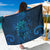 New Zealand Dream Catcher Sarong Maori Koru Pattern Blue Version