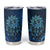 New Zealand Dream Catcher Tumbler Cup Maori Koru Pattern Blue Version