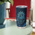 New Zealand Dream Catcher Tumbler Cup Maori Koru Pattern Blue Version