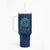 New Zealand Dream Catcher Tumbler With Handle Maori Koru Pattern Blue Version