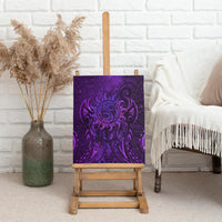 New Zealand Dream Catcher Canvas Wall Art Maori Koru Pattern Purple Version LT05 - Polynesian Pride