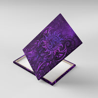 New Zealand Dream Catcher Canvas Wall Art Maori Koru Pattern Purple Version LT05 With Frame Purple - Polynesian Pride