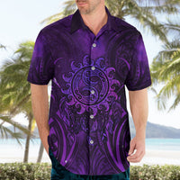 New Zealand Dream Catcher Hawaiian Shirt Maori Koru Pattern Purple Version LT05 - Polynesian Pride