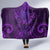 New Zealand Dream Catcher Hooded Blanket Maori Koru Pattern Purple Version