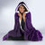 New Zealand Dream Catcher Hooded Blanket Maori Koru Pattern Purple Version