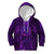 New Zealand Dream Catcher Kid Hoodie Maori Koru Pattern Purple Version