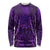 New Zealand Dream Catcher Long Sleeve Shirt Maori Koru Pattern Purple Version