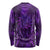 New Zealand Dream Catcher Long Sleeve Shirt Maori Koru Pattern Purple Version