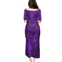 New Zealand Dream Catcher Puletasi Maori Koru Pattern Purple Version LT05 - Polynesian Pride
