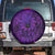 New Zealand Dream Catcher Spare Tire Cover Maori Koru Pattern Purple Version