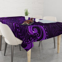 New Zealand Dream Catcher Tablecloth Maori Koru Pattern Purple Version LT05 - Polynesian Pride