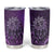 New Zealand Dream Catcher Tumbler Cup Maori Koru Pattern Purple Version