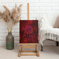 New Zealand Dream Catcher Canvas Wall Art Maori Koru Pattern Red Version LT05 - Polynesian Pride