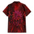 New Zealand Dream Catcher Family Matching Short Sleeve Bodycon Dress and Hawaiian Shirt Maori Koru Pattern Red Version