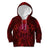 New Zealand Dream Catcher Kid Hoodie Maori Koru Pattern Red Version