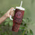 New Zealand Dream Catcher Tumbler With Handle Maori Koru Pattern Red Version