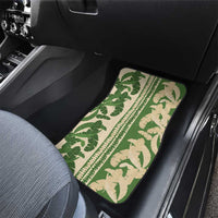 Hawaii Pua Kenikeni Lei Car Mats With Lau Maia Green LT05 - Polynesian Pride