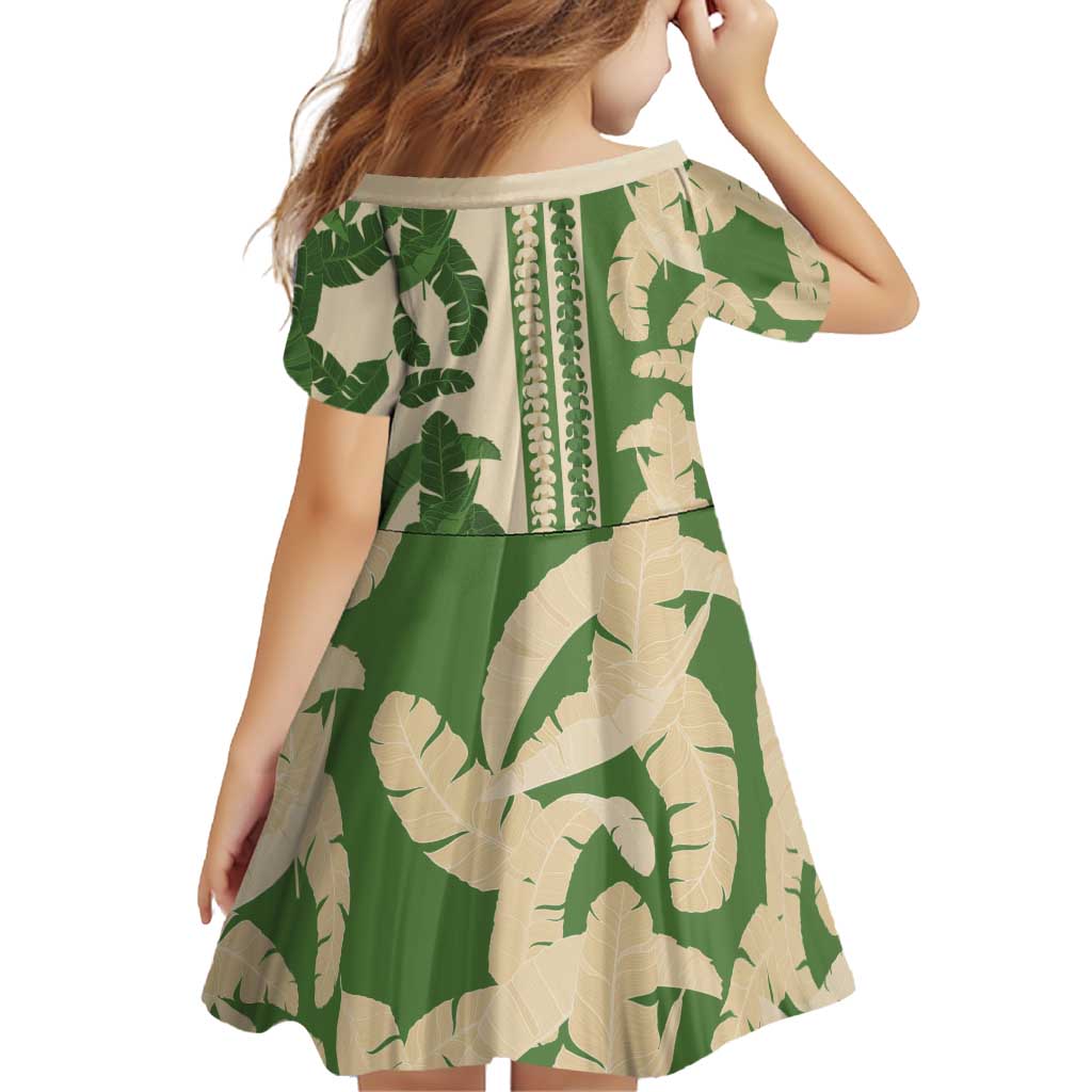 Hawaii Pua Kenikeni Lei Family Matching Off Shoulder Maxi Dress and Hawaiian Shirt With Lau Maia Green
