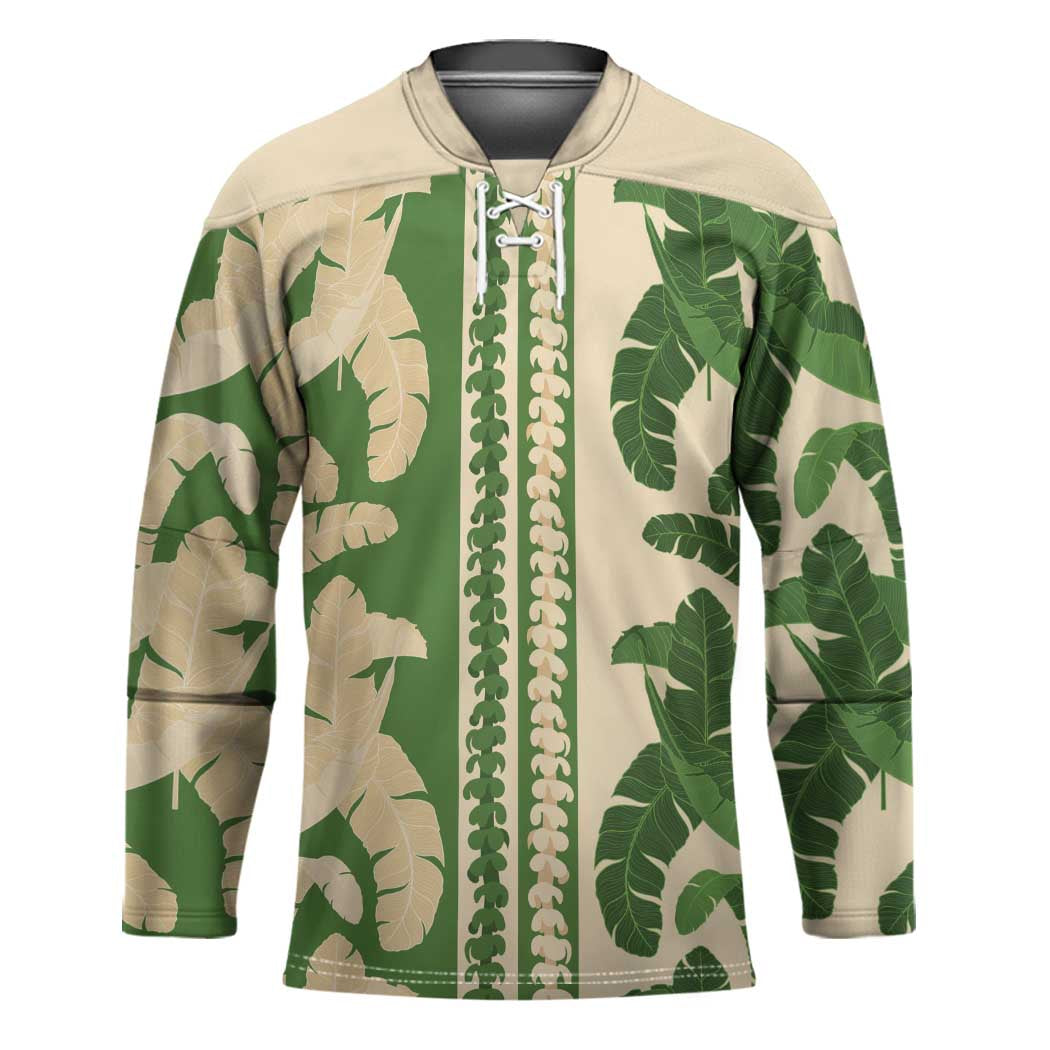 Hawaii Pua Kenikeni Lei Hockey Jersey With Lau Maia Green