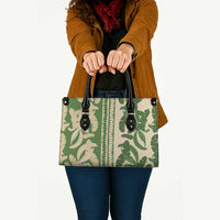 Hawaii Pua Kenikeni Lei Leather Bag With Lau Maia Green