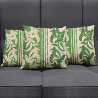 Hawaii Pua Kenikeni Lei Pillow Cover With Lau Maia Green LT05 - Polynesian Pride