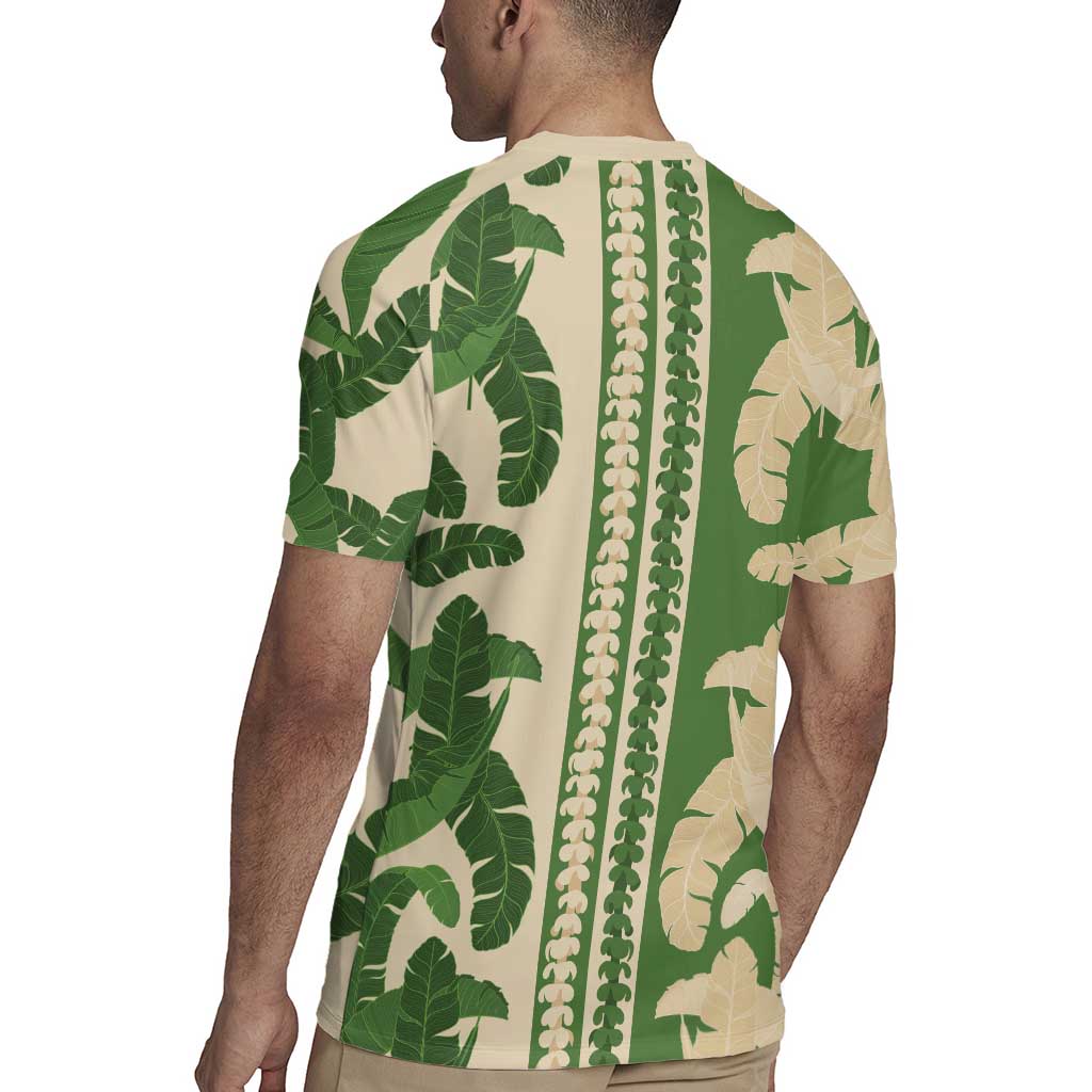 Hawaii Pua Kenikeni Lei Rugby Jersey With Lau Maia Green LT05 - Polynesian Pride