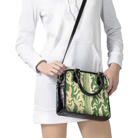 Hawaii Pua Kenikeni Lei Shoulder Handbag With Lau Maia Green LT05 - Polynesian Pride