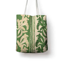 Hawaii Pua Kenikeni Lei Tote Bag With Lau Maia Green LT05 - Polynesian Pride