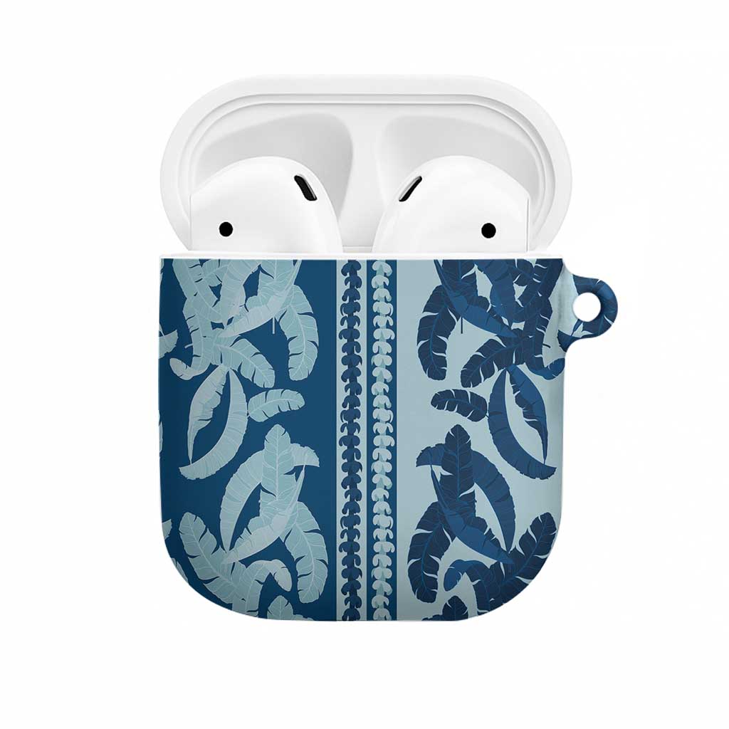 Hawaii Pua Kenikeni Lei AirPods Case With Lau Maia Royal Blue LT05 Blue - Polynesian Pride