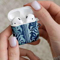 Hawaii Pua Kenikeni Lei AirPods Case With Lau Maia Royal Blue LT05 - Polynesian Pride