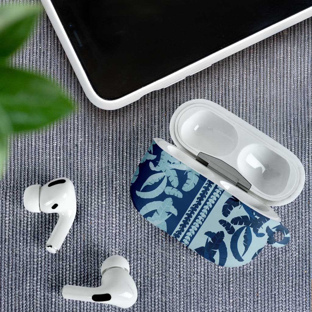 Hawaii Pua Kenikeni Lei AirPods Case With Lau Maia Royal Blue LT05 - Polynesian Pride
