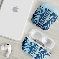 Hawaii Pua Kenikeni Lei AirPods Case With Lau Maia Royal Blue LT05 - Polynesian Pride