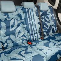 Hawaii Pua Kenikeni Lei Back Car Seat Cover With Lau Maia Royal Blue LT05 - Polynesian Pride