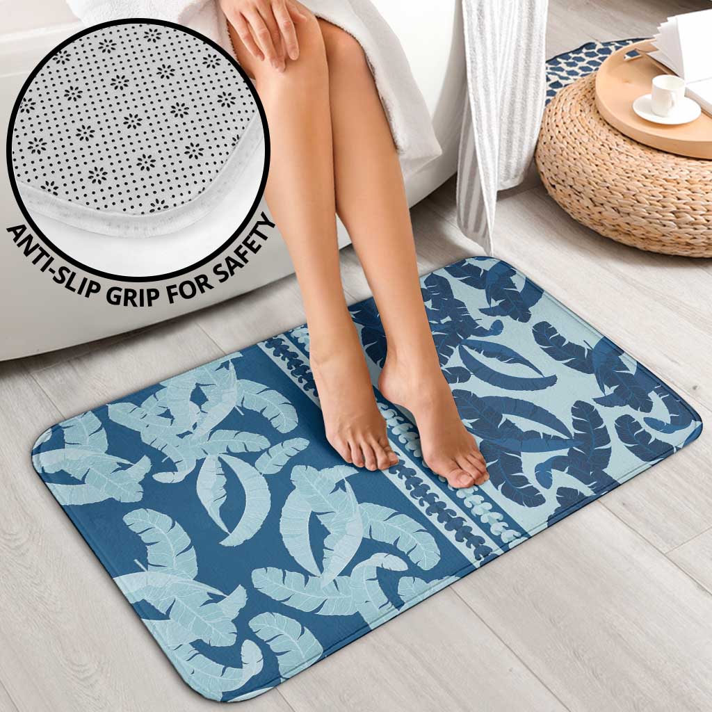 Hawaii Pua Kenikeni Lei Bathroom Set With Lau Maia Royal Blue LT05 - Polynesian Pride