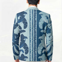 Hawaii Pua Kenikeni Lei Blazer With Lau Maia Royal Blue LT05 - Polynesian Pride