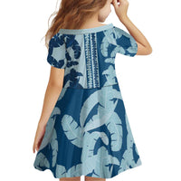 Hawaii Pua Kenikeni Lei Family Matching Summer Maxi Dress and Hawaiian Shirt With Lau Maia Royal Blue