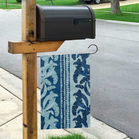 Hawaii Pua Kenikeni Lei Garden Flag With Lau Maia Royal Blue LT05 - Polynesian Pride