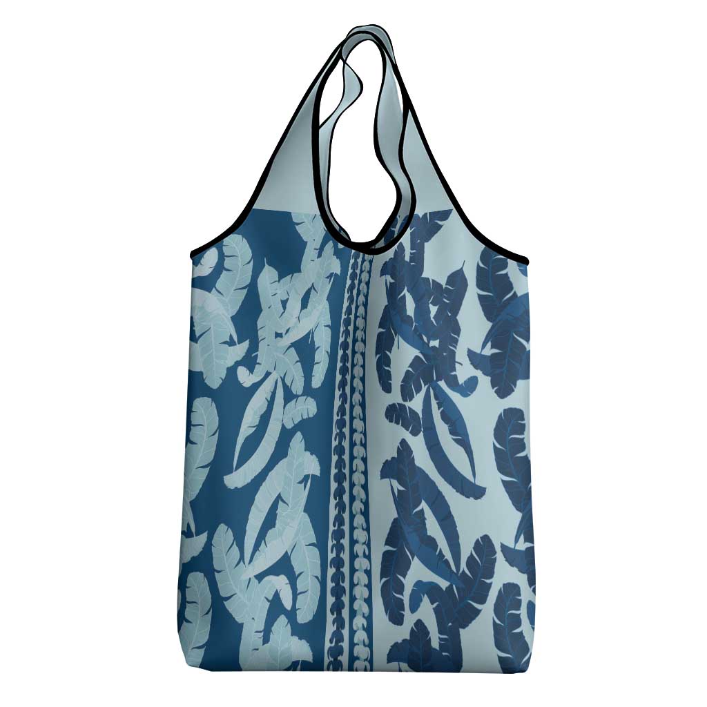 Hawaii Pua Kenikeni Lei Grocery Bag With Lau Maia Royal Blue LT05 - Polynesian Pride