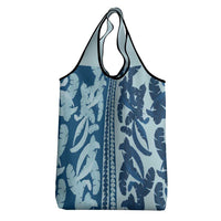 Hawaii Pua Kenikeni Lei Grocery Bag With Lau Maia Royal Blue LT05 - Polynesian Pride