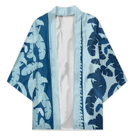Hawaii Pua Kenikeni Lei Kimono With Lau Maia Royal Blue LT05 Unisex Blue - Polynesian Pride