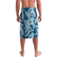 Hawaii Pua Kenikeni Lei Lavalava With Lau Maia Royal Blue LT05 - Polynesian Pride