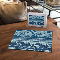 Hawaii Pua Kenikeni Lei Puzzle With Lau Maia Royal Blue LT05 - Polynesian Pride