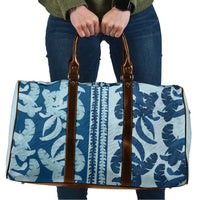 Hawaii Pua Kenikeni Lei Travel Bag With Lau Maia Royal Blue LT05 Blue - Polynesian Pride