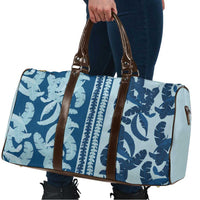 Hawaii Pua Kenikeni Lei Travel Bag With Lau Maia Royal Blue LT05 - Polynesian Pride