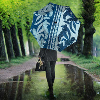 Hawaii Pua Kenikeni Lei Umbrella With Lau Maia Royal Blue LT05 - Polynesian Pride